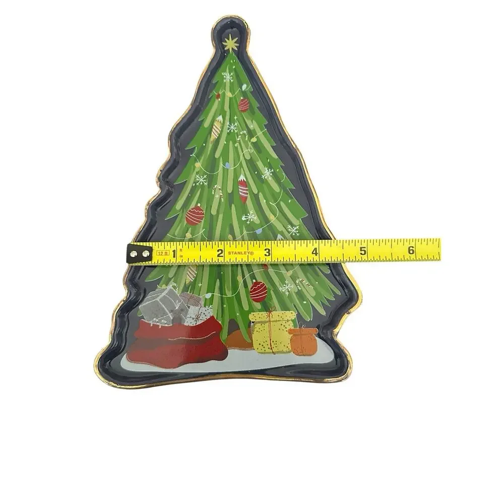 Mudpie Christmas Tree Spoon Rest Glass & 2 Holy Berry Spoon Rests New with Tags